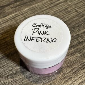 💗 ConfiDips “Pink Inferno” Dip Powder • 0.25 oz • Bright Pink